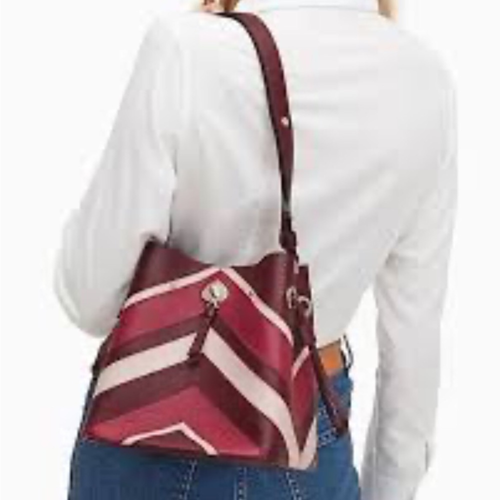 Kate Spade New York Marti Smal Chevron Shoulder Bucket Bag
